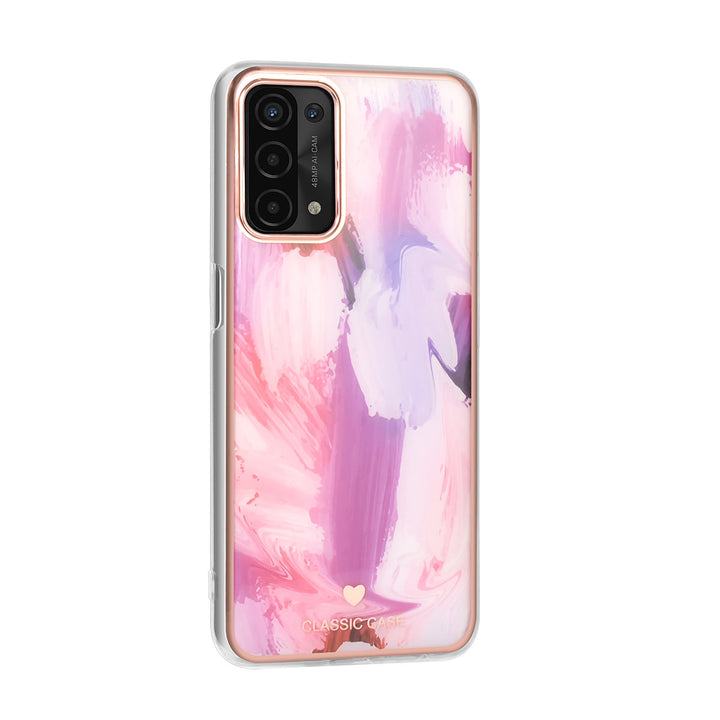 UNIQ Classic Case Oppo A54 5G & A74 5G TPU Backcover hoesje - Graffiti Pink-Hoesjes-Ilumina Benelux