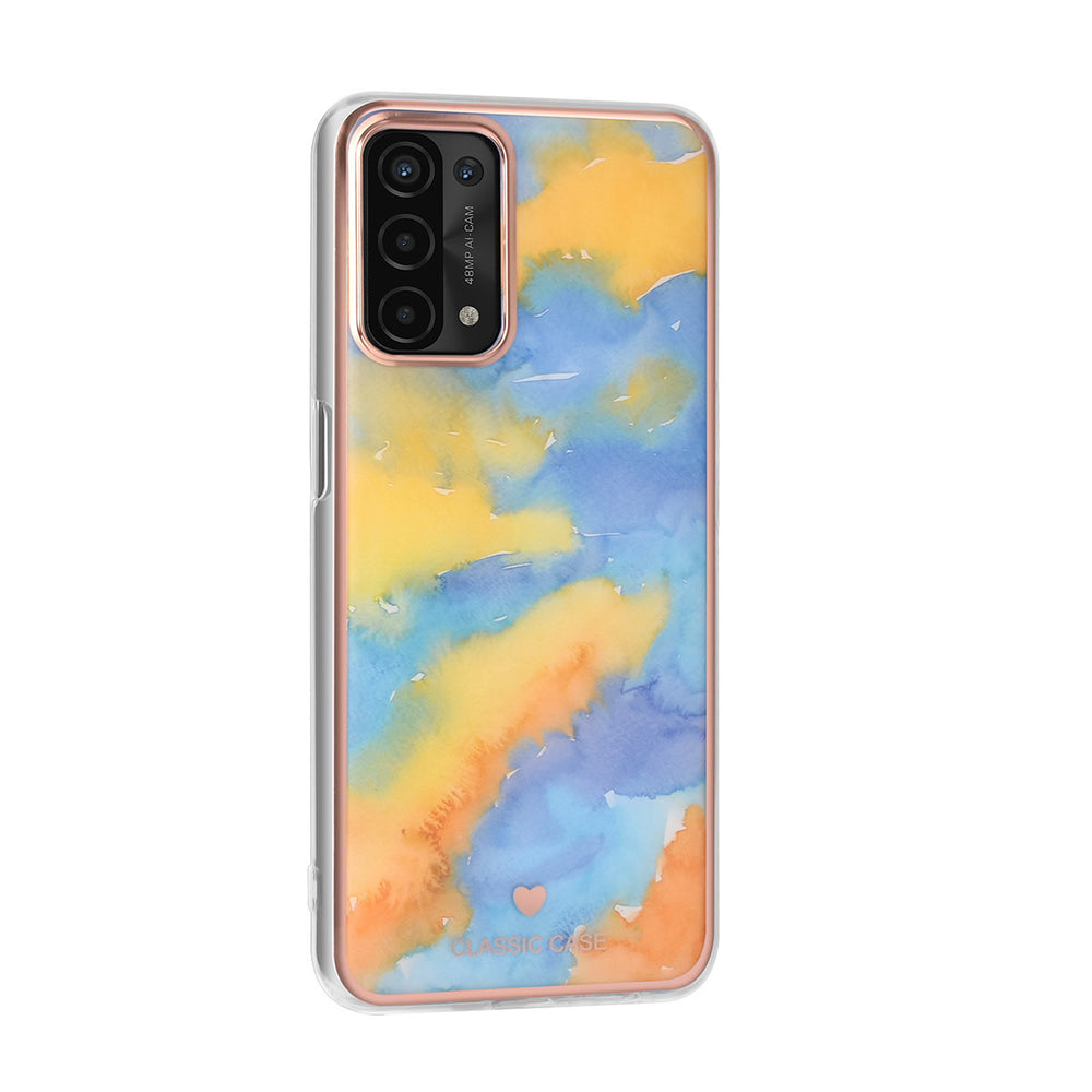 UNIQ Classic Case Oppo A54 5G & A74 5G TPU Backcover hoesje - Marble Yellow-Hoesjes-Ilumina Benelux