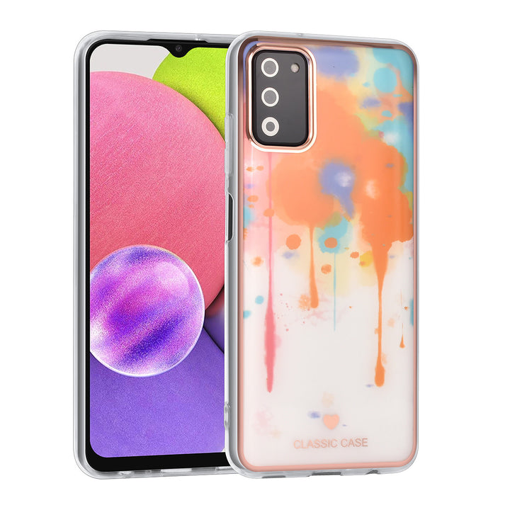 UNIQ Classic Case Samsung Galaxy A03s TPU Backcover hoesje - Graffiti Orange-Hoesjes-Ilumina Benelux