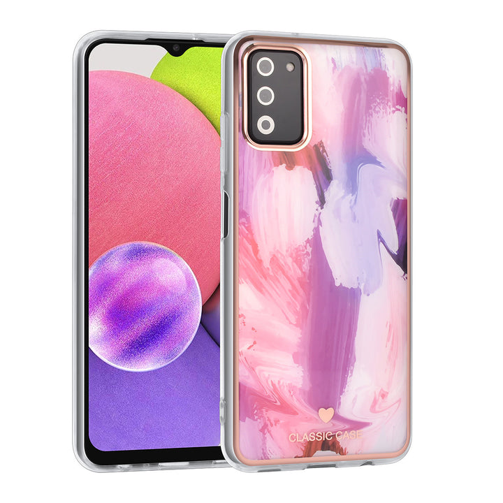 UNIQ Classic Case Samsung Galaxy A03s TPU Backcover hoesje - Graffiti Pink-Hoesjes-Ilumina Benelux