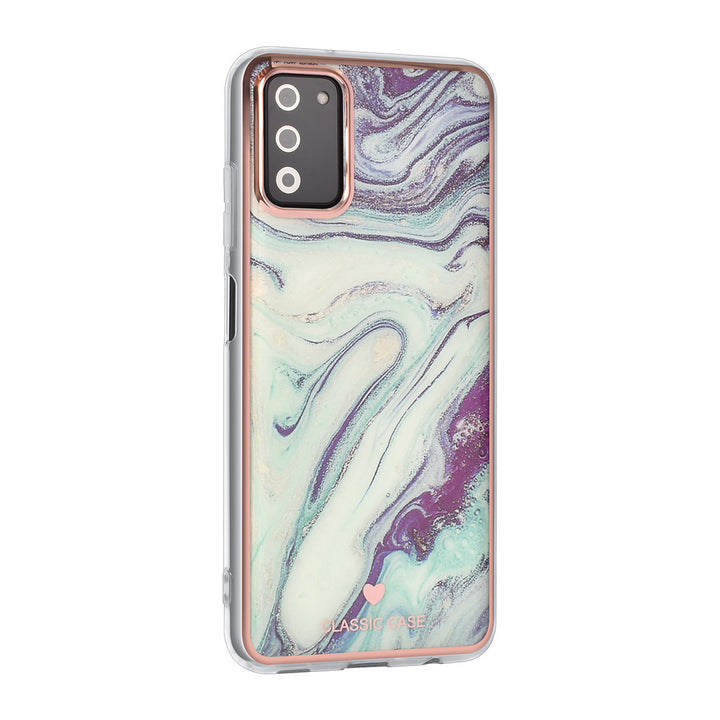 UNIQ Classic Case Samsung Galaxy A03s TPU Backcover hoesje - Marble Aquamarine-Hoesjes-Ilumina Benelux