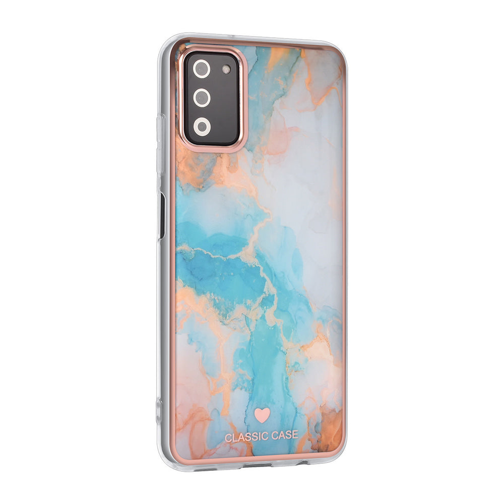 UNIQ Classic Case Samsung Galaxy A03s TPU Backcover hoesje - Marble Blue-Hoesjes-Ilumina Benelux