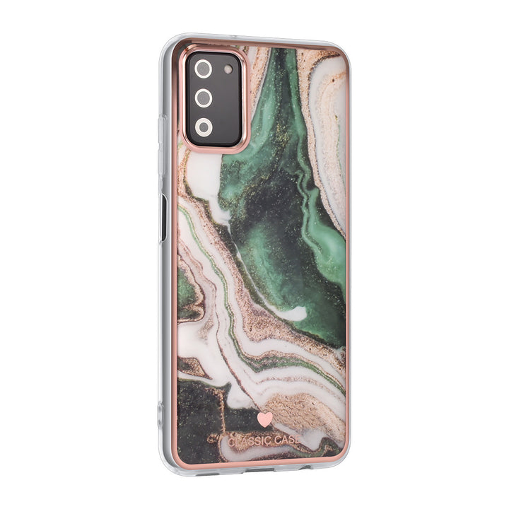 UNIQ Classic Case Samsung Galaxy A03s TPU Backcover hoesje - Marble Green-Hoesjes-Ilumina Benelux