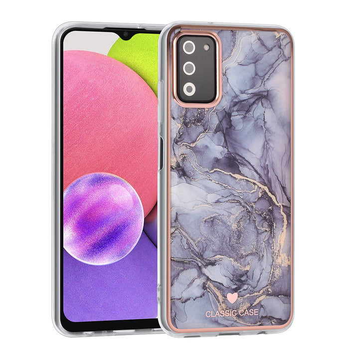 UNIQ Classic Case Samsung Galaxy A03s TPU Backcover hoesje - Marble Grey-Hoesjes-Ilumina Benelux