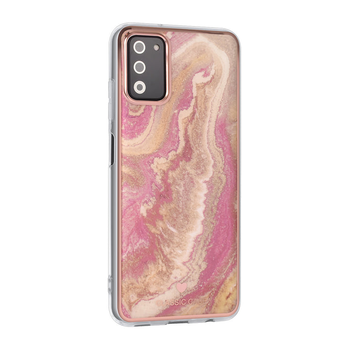UNIQ Classic Case Samsung Galaxy A03s TPU Backcover hoesje - Marble Pink-Hoesjes-Ilumina Benelux