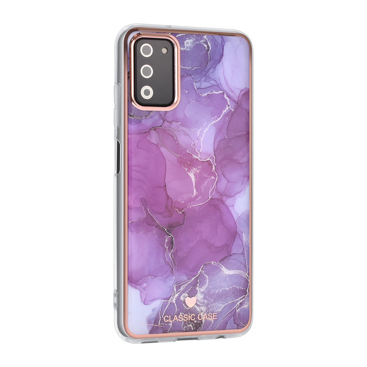 UNIQ Classic Case Samsung Galaxy A03s TPU Backcover hoesje - Marble Purple-Hoesjes-Ilumina Benelux