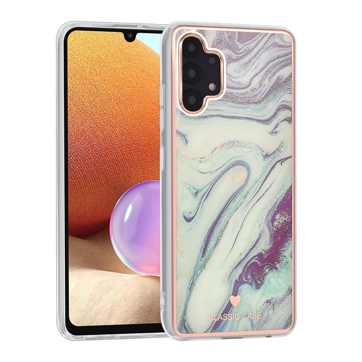 UNIQ Classic Case Samsung Galaxy A32 4G TPU Backcover hoesje - Marble Aquamarine-Hoesjes-Ilumina Benelux