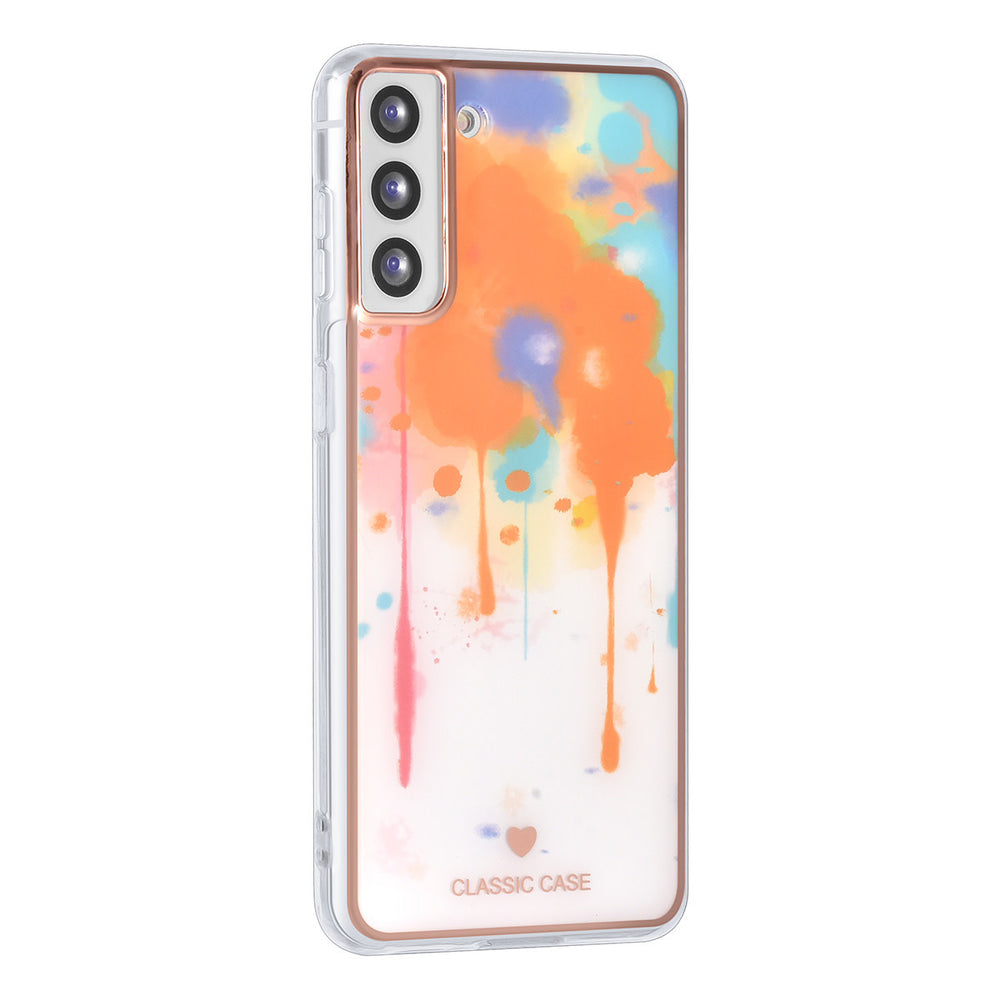 UNIQ Classic Case Samsung Galaxy S21 Plus TPU Backcover hoesje - Graffiti Orange-Hoesjes-Ilumina Benelux