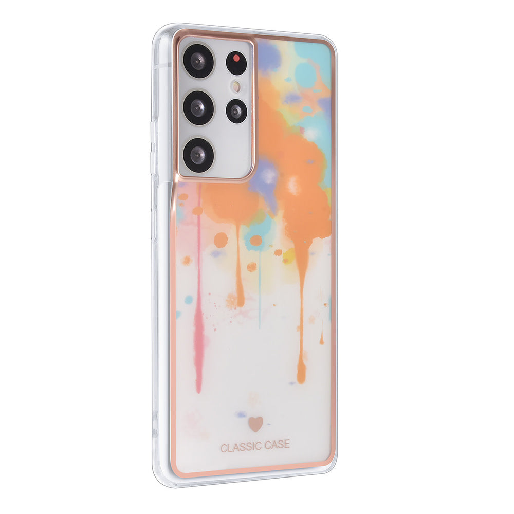 UNIQ Classic Case Samsung Galaxy S21 Ultra TPU Backcover hoesje - Graffiti Orange-Hoesjes-Ilumina Benelux