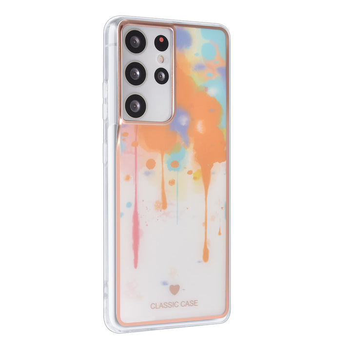 UNIQ Classic Case Samsung Galaxy S21 Ultra TPU Backcover hoesje - Graffiti Orange-Hoesjes-Ilumina Benelux