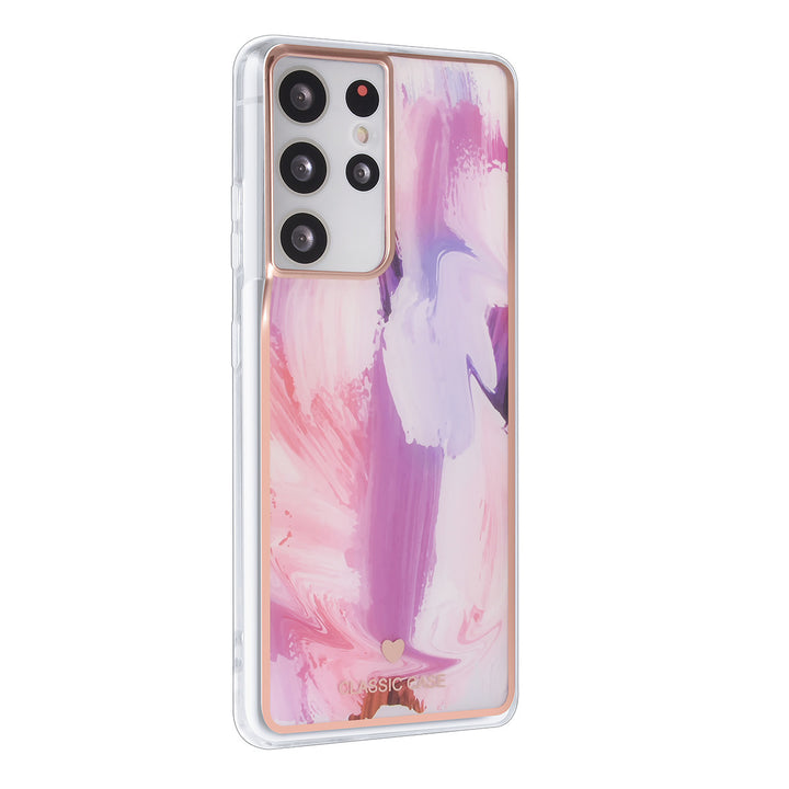 UNIQ Classic Case Samsung Galaxy S21 Ultra TPU Backcover hoesje - Graffiti Pink-Hoesjes-Ilumina Benelux