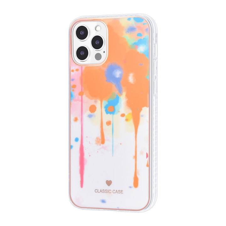 UNIQ Classic Case iPhone 12 - 12 Pro TPU Backcover hoesje - Graffiti Orange-Hoesjes-Ilumina Benelux