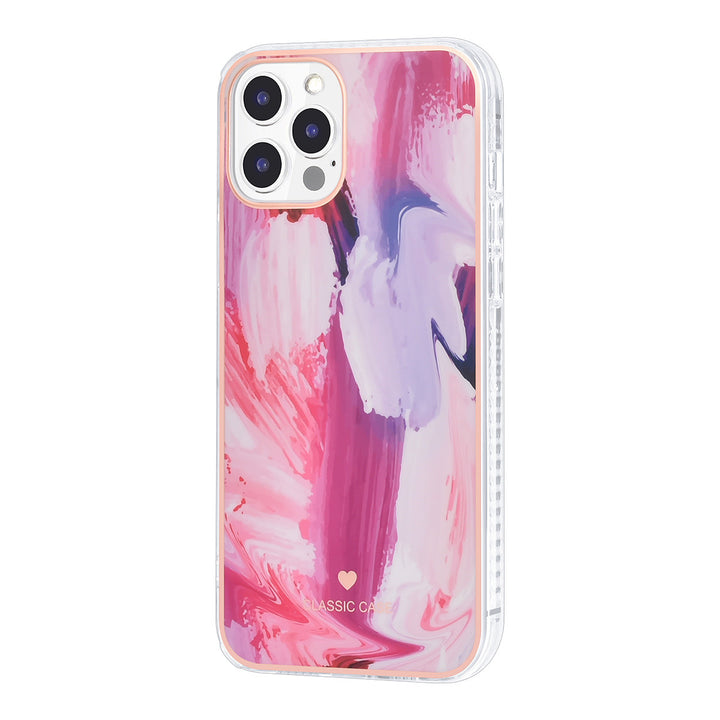 UNIQ Classic Case iPhone 12 Pro Max TPU Backcover hoesje - Graffiti Pink-Hoesjes-Ilumina Benelux