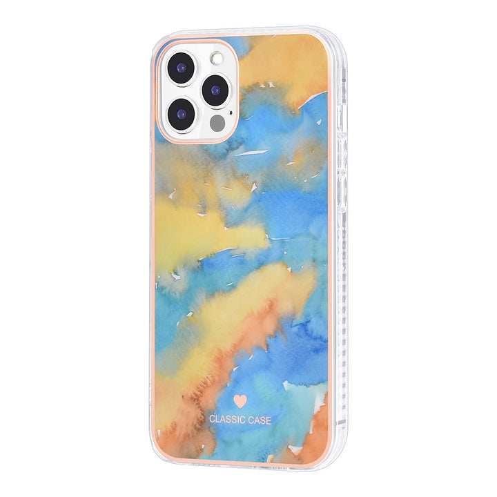 UNIQ Classic Case iPhone 12 Pro Max TPU Backcover hoesje - Marble Yellow-Hoesjes-Ilumina Benelux