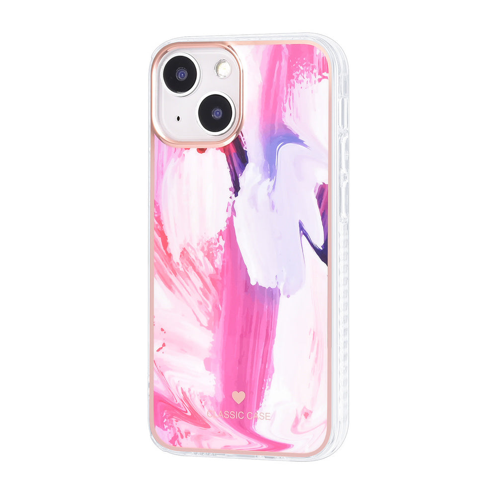 UNIQ Classic Case iPhone 13 Mini TPU Back Cover hoesje - Graffiti Pink-Hoesjes-Ilumina Benelux