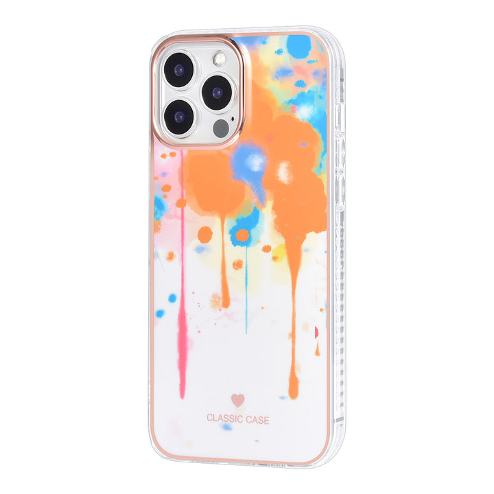 UNIQ Classic Case iPhone 13 Pro Max TPU Back Cover hoesje - Graffiti Orange-Hoesjes-Ilumina Benelux