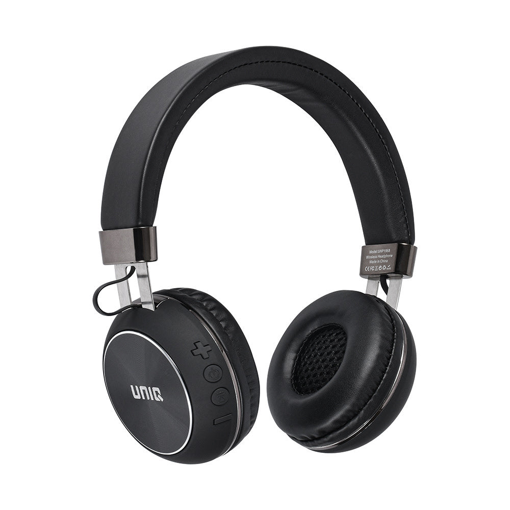 UNIQ Wireless Koptelefoon Deep Bass - Round Shape - Zwart-Koptelefoon-Ilumina Benelux