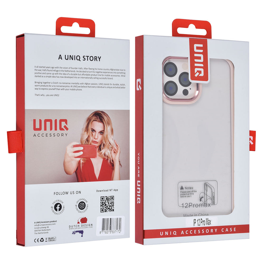 UNIQAccessory iPhone 12 Pro Max Backcover hoesje - Roze-Hoesjes-Ilumina Benelux