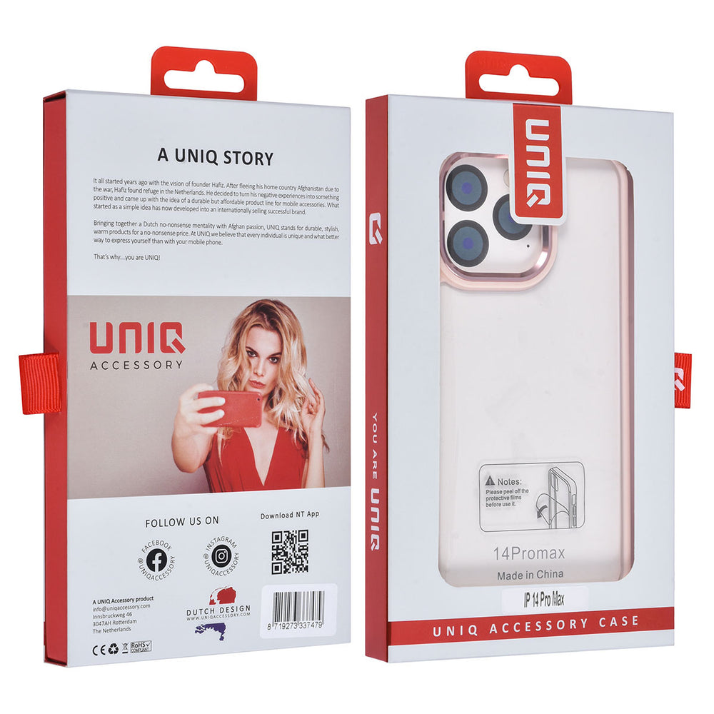 UNIQAccessory iPhone 14 Pro Max Backcover hoesje - Roze-Hoesjes-Ilumina Benelux