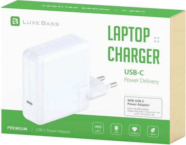 USB-C Oplader – 96W Snellader – Geschikt voor Toshiba, HP Spectre, ThinkPad, Dell, Lenovo, Huawei MateBook, Samsung Chromebook – Zwart-Voedingsadapter-Ilumina Benelux