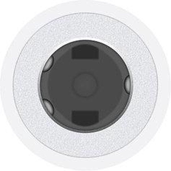 USB-C naar 3,5 mm Aux Adapter – Hoofdtelefoon Jack Omvormer – Muziek Luisteren – Wit-Ilumina Benelux