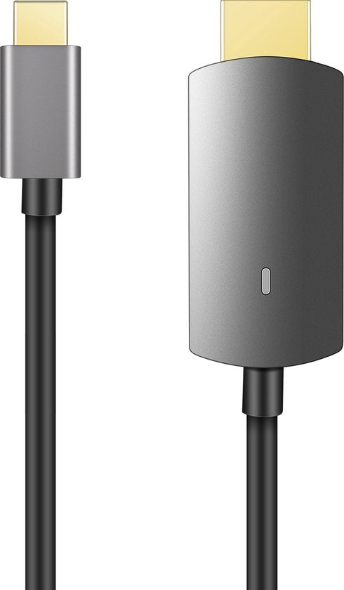 USB-C naar HDMI Kabel – Geschikt voor MacBook, Samsung, Huawei, Dell, HP, Lenovo, iPad Pro – 1.8 Meter – 4K Ultra HD – Zwart-Ilumina Benelux