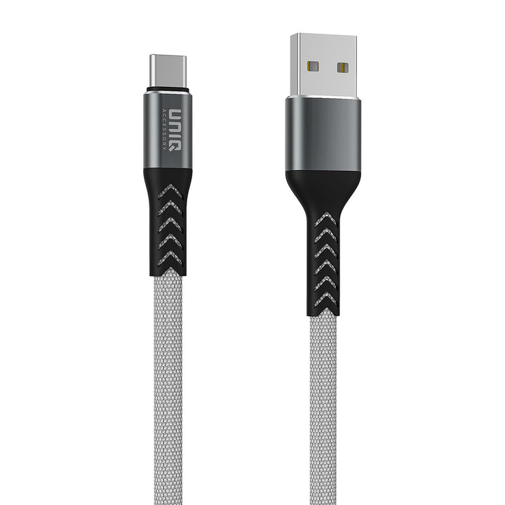 USB Type-C Cable 20cm snellader dataoverdracht Grijs - Nylon-USB-Kabels-Ilumina Benelux