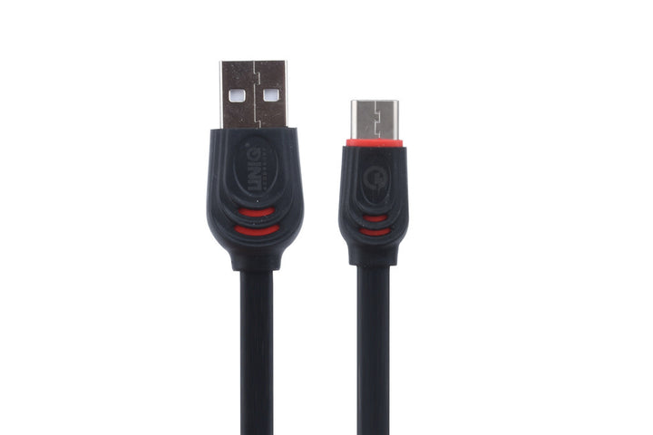 Uniq Accessory Type-C Kabel Fast charging - data transfer 2M - Zwart-USB-Kabels-Ilumina Benelux