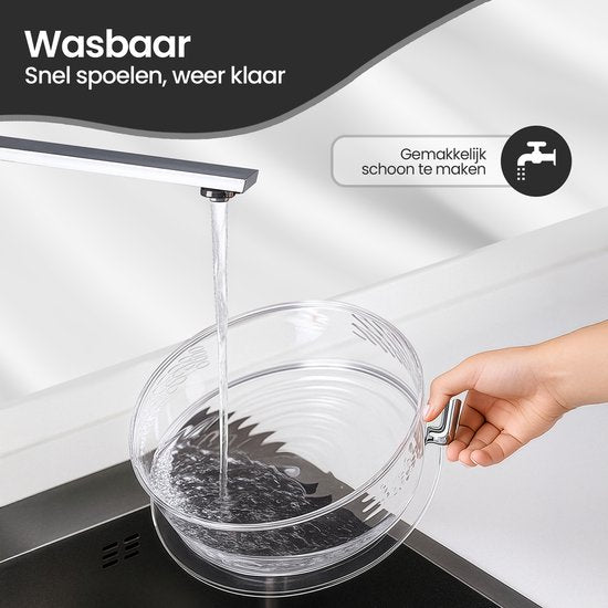 Vliegenkap voedselafdekking – Set van 3 – Anti-insect & warmtebehoud – Ø 25/30/35 cm – Inklapbaar wasbare mesh – Zwart-Stolp-Ilumina Benelux