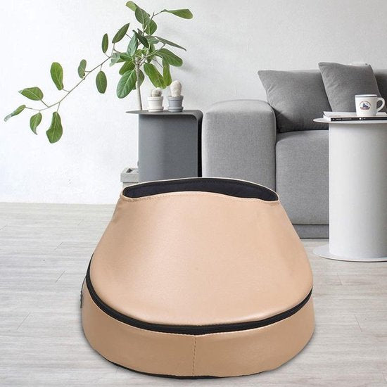 Voetmassageapparaat – Shiatsu Kneedroller – Infrarood Verwarming – Lederen Voetmassage – Zwart-Massageapparaat-Ilumina Benelux
