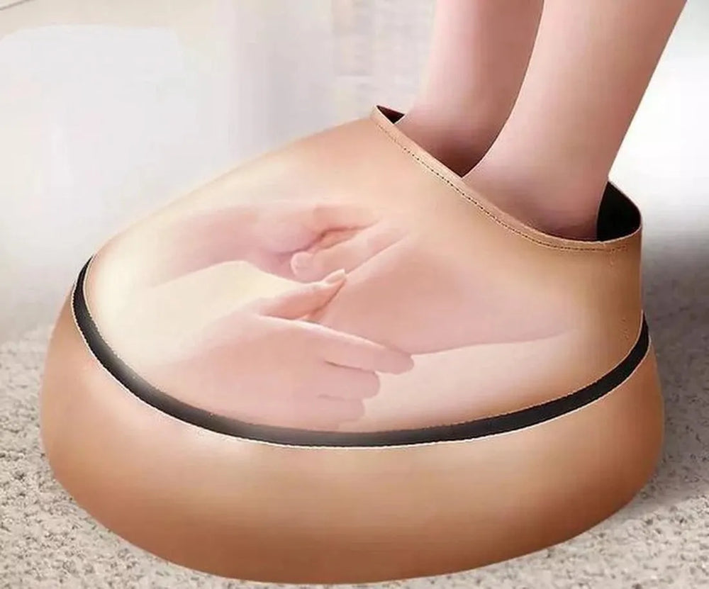 Voetmassageapparaat – Shiatsu Kneedroller – Infrarood Verwarming – Lederen Voetmassage – Zwart-Massageapparaat-Ilumina Benelux