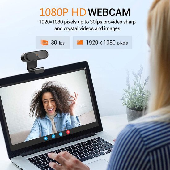 Webcam 720P – USB met Microfoon – Plug & Play – Voor PC, Laptop & Mac – Streaming & Videobellen-Ilumina Benelux