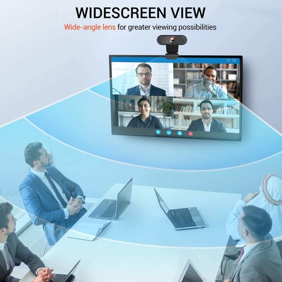 Webcam 720P – USB met Microfoon – Plug & Play – Voor PC, Laptop & Mac – Streaming & Videobellen-Ilumina Benelux