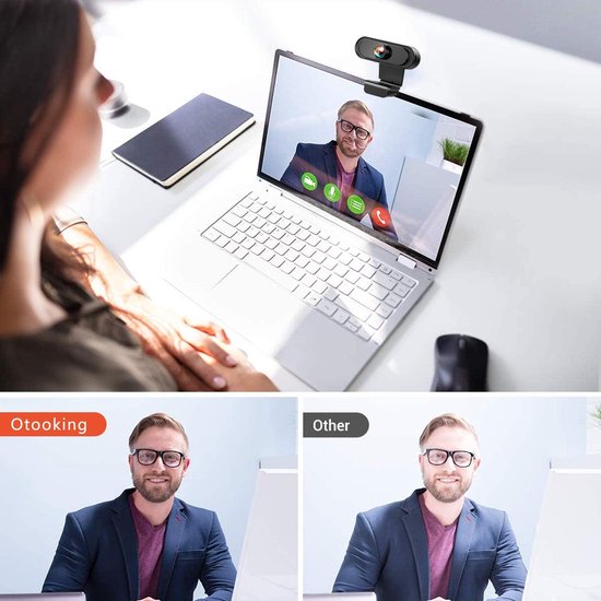 Webcam 720P – USB met Microfoon – Plug & Play – Voor PC, Laptop & Mac – Streaming & Videobellen-Ilumina Benelux