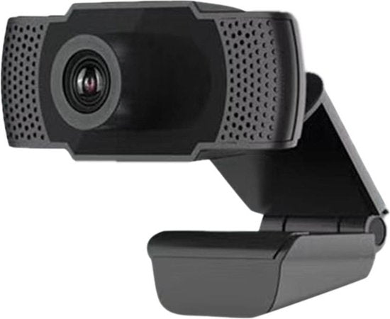 Webcam voor PC & Laptop – 1080P HD USB – Met Microfoon – 360° Draaibaar – Plug & Play – Zwart-Ilumina Benelux
