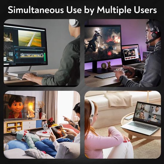 WiFi 6 Router – Dual-band 2,4/5 GHz – MU-MIMO + OFDMA – 1 WAN + 3 LAN Gigabit – 4 Antennes – Zwart-Router-Ilumina Benelux
