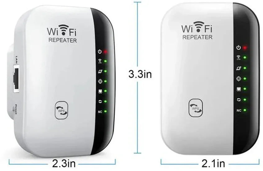 WiFi Extender – WiFi Versterker/Booster – Tot 2640 ft² Bereik – Internet Repeater – Wit-Ilumina Benelux