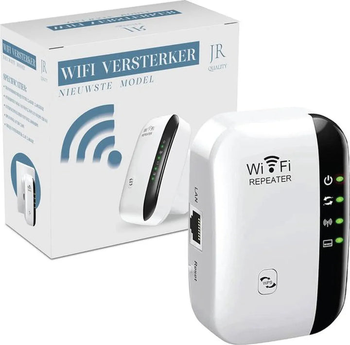 Wifi versterker stopcontact – JR Quality – Wifi repeater extender – Powerline signaalversterker – Wit-Ilumina Benelux