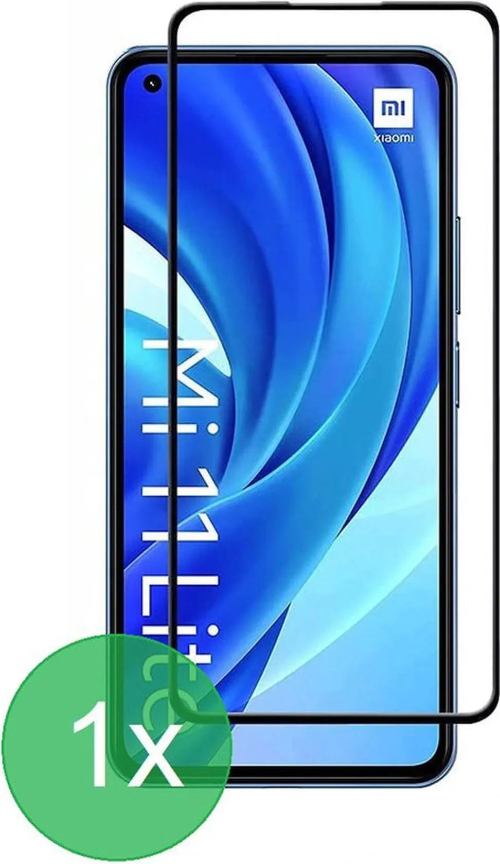 Xiaomi 11 Lite 4G/5G & Mi 11 Lite Screenprotector Full Cover Screenprotector Gehard 9H – 1-Pack-Ilumina Benelux