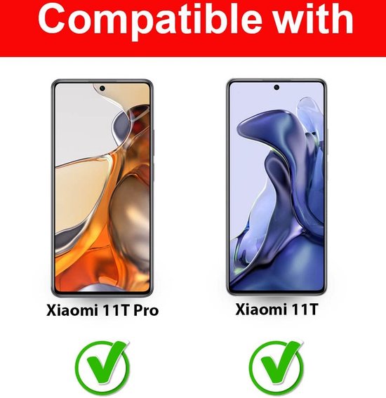 Xiaomi 11T / 11T Pro Screenprotector Full Cover Screenprotector Gehard 9H – 5-Pack-Ilumina Benelux