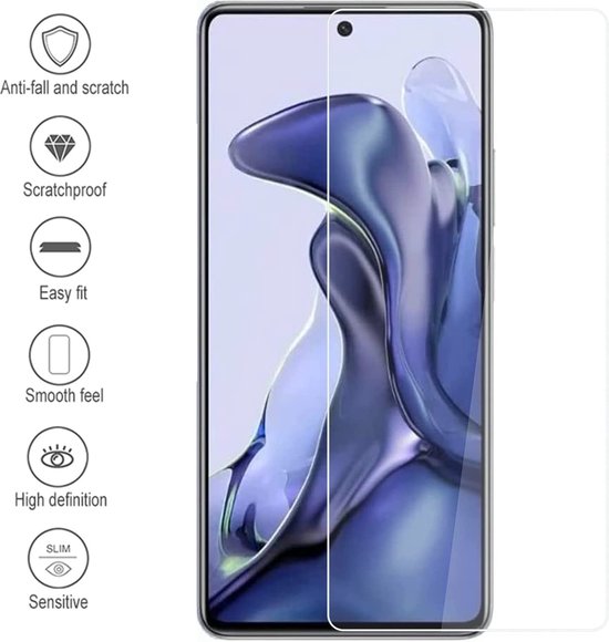 Xiaomi 11T / 11T Pro Screenprotector Gehard 9H – Anti-kras – 3-Pack-Ilumina Benelux