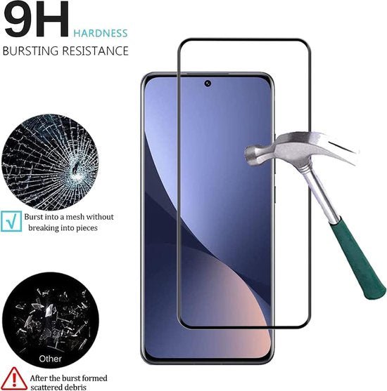 Xiaomi 12 Pro Screenprotector Full Cover Screenprotector Gehard 9H – 2-Pack-Ilumina Benelux