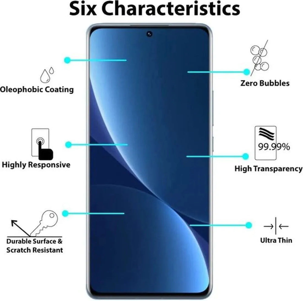 Xiaomi 12 Pro Screenprotector Full Cover Screenprotector Gehard 9H – 3-Pack-Ilumina Benelux