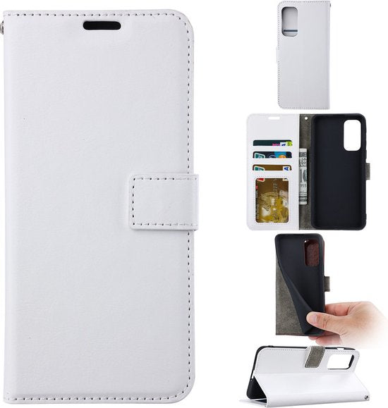 Xiaomi 12T / 12T Pro Hoesjes – Bookcase Portemonnee Hoes – Pasjeshouder – Magneetsluiting – Wit-Ilumina Benelux