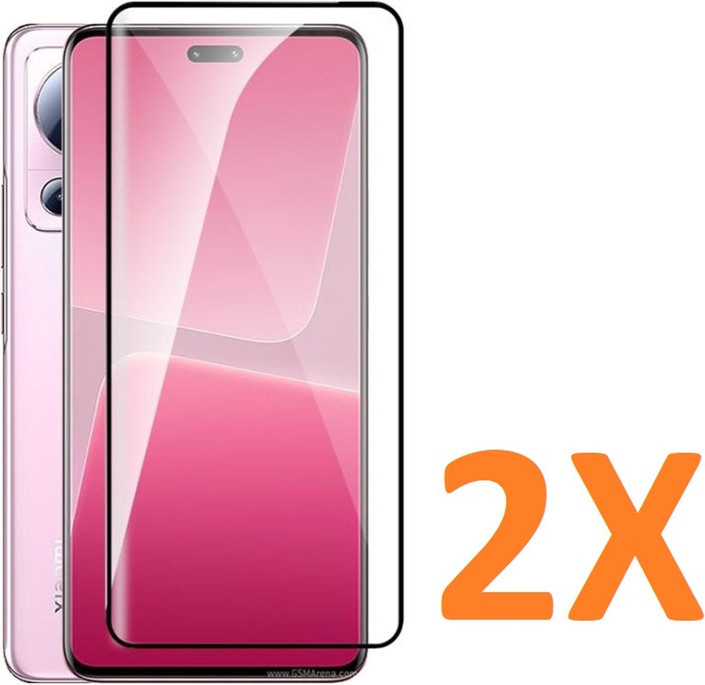 Xiaomi 13 Lite Screenprotector Full Cover – 9H Gehard Glas – 2-Pack-Ilumina Benelux