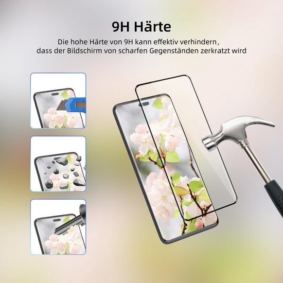 Xiaomi 13 Lite Screenprotector Full Cover Screenprotector Gehard 9H – 1-Pack-Ilumina Benelux
