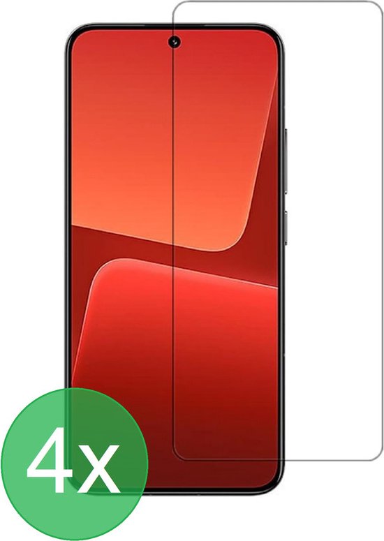 Xiaomi 13 Screenprotector Gehard 9H – Anti Kras – 4-Pack-Ilumina Benelux