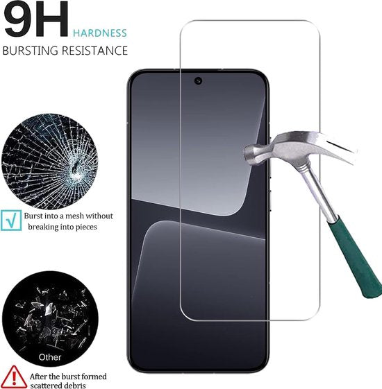 Xiaomi 13 Screenprotector Gehard 9H – Anti-kras – 2-Pack-Ilumina Benelux
