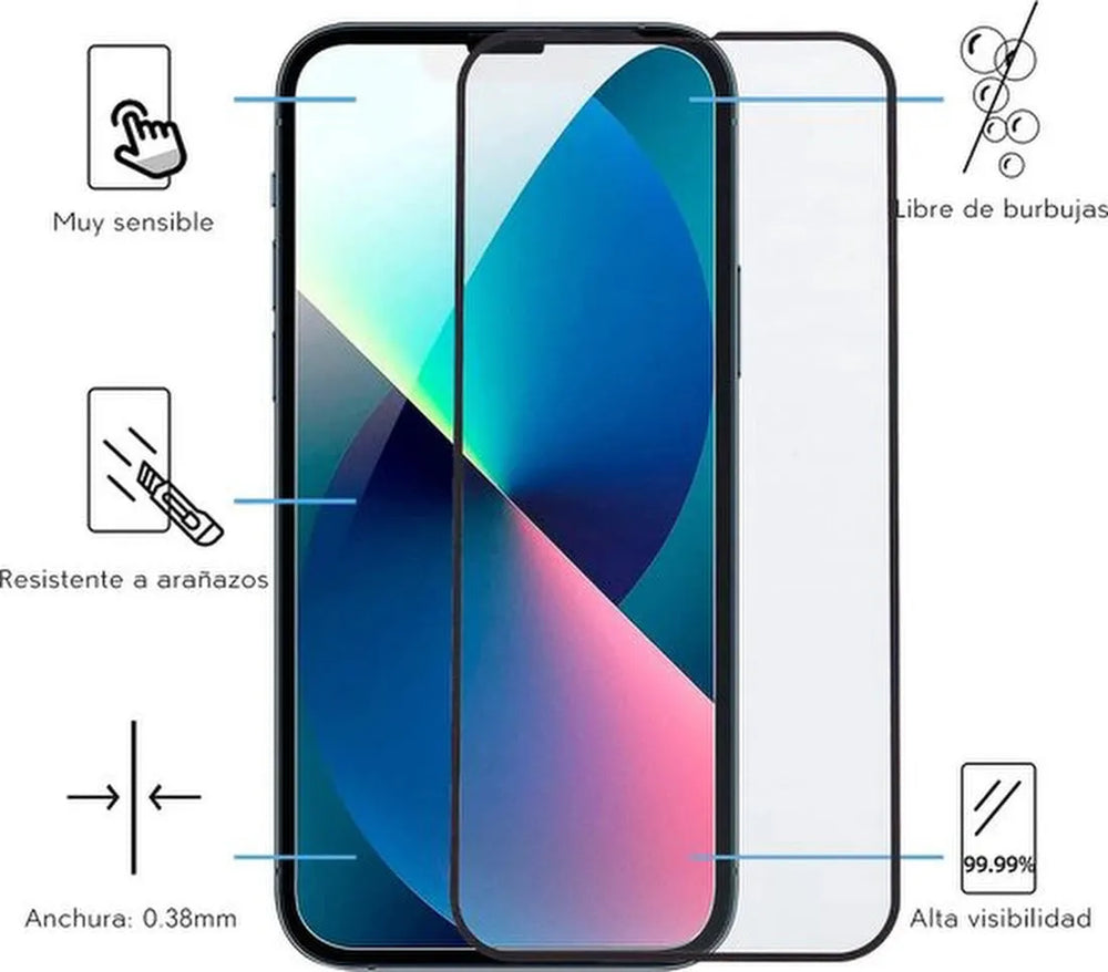 Xiaomi Mi 11i & Poco F3 Screenprotector Gehard 9H Screenprotector Full Cover – 2-Pack Tempered Glas-Ilumina Benelux