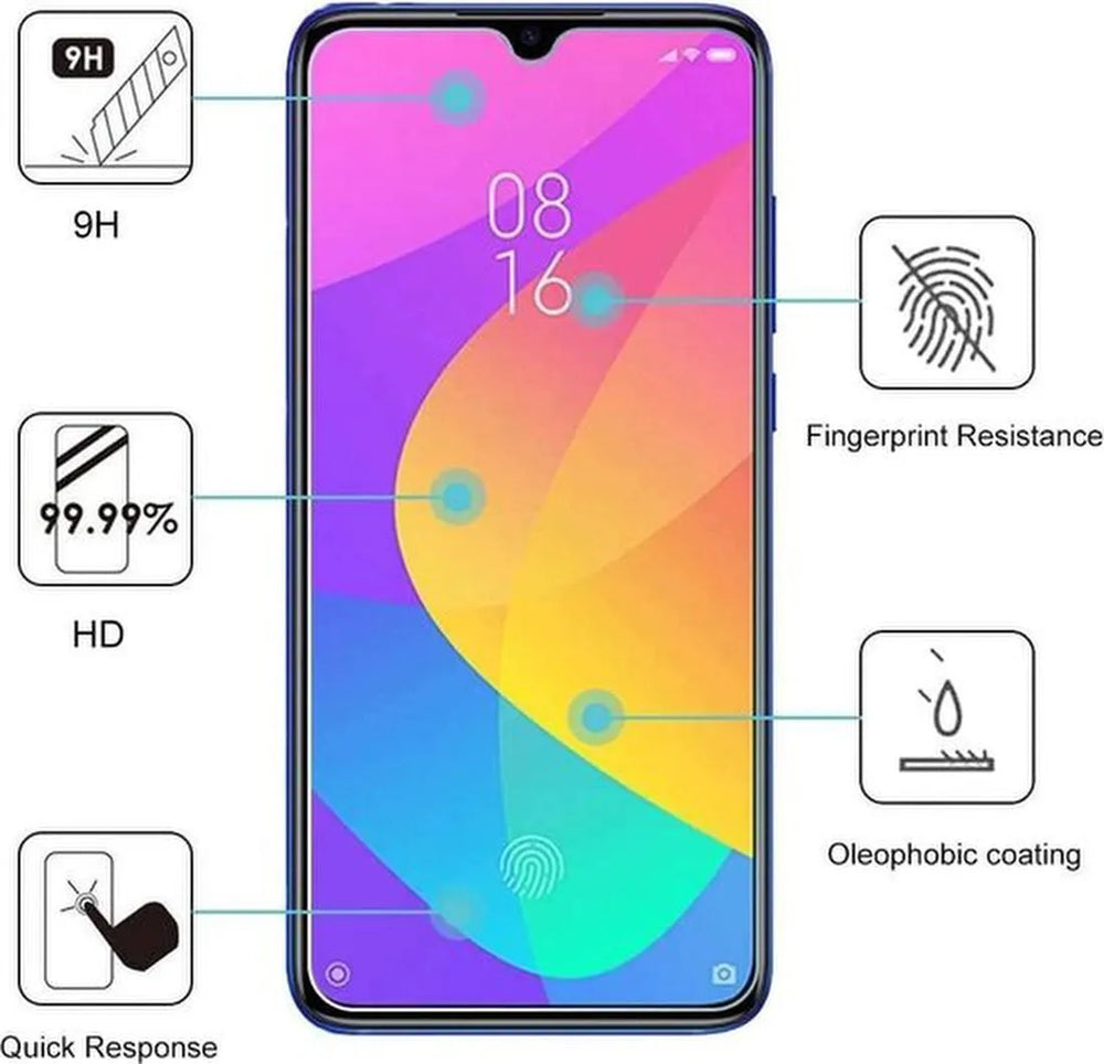 Xiaomi Mi 9T Screenprotector Gehard 9H – Anti-kras – Tempered Glas (1-Pack)-Ilumina Benelux